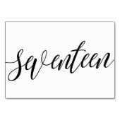 Tafelkaarten voor de bruiloft - Luxe typografie - Kaart (Achterkant)