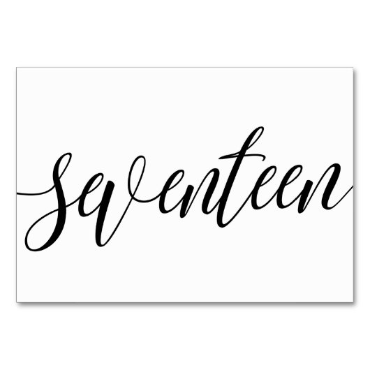 Tafelkaarten voor de bruiloft - Luxe typografie - Kaart (Voorkant)