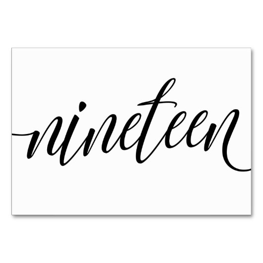 Tafelkaarten voor de bruiloft - Luxe typografie - Kaart (Voorkant)