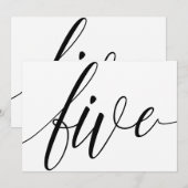 Tafelkaarten voor de bruiloft - Luxe typografie - Kaart (Voorkant / Achterkant)