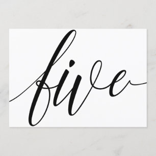 Tafelkaarten voor de bruiloft - Luxe typografie - Kaart