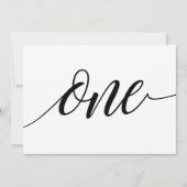Tafelkaarten voor de bruiloft - Luxe typografie - Kaart (Voorkant)
