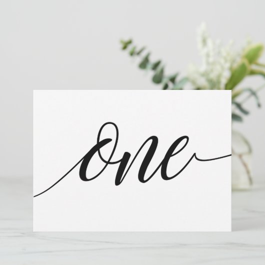 Tafelkaarten voor de bruiloft - Luxe typografie - Kaart (Staand voorkant)