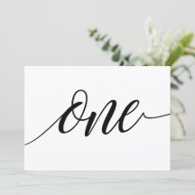 Tafelkaarten voor de bruiloft - Luxe typografie - 