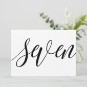 Tafelkaarten voor de bruiloft - Luxe typografie -  Kaart (Staand voorkant)