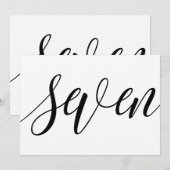 Tafelkaarten voor de bruiloft - Luxe typografie -  Kaart (Voorkant / Achterkant)