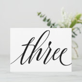 Tafelkaarten voor de bruiloft - Luxe typografie - Kaart (Staand voorkant)