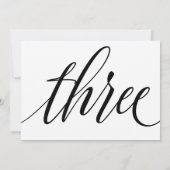 Tafelkaarten voor de bruiloft - Luxe typografie - Kaart (Achterkant)