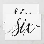 Tafelkaarten voor de bruiloft - Luxe typografie -  Kaart (Voorkant / Achterkant)