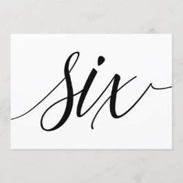 Tafelkaarten voor de bruiloft - Luxe typografie -  Kaart