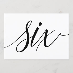 Tafelkaarten voor de bruiloft - Luxe typografie - Kaart