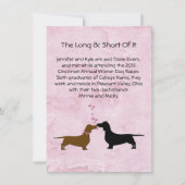 Tafelkaarten voor de liefdesverhaal van het bruids kaart (Voorkant)