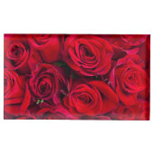 Tafelkaarthouder-rode rozen tafelnummer houder (Voorkant)