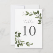 Tafelkaartje met blozende takjes kaart (Achterkant)