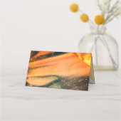 Tafelkaartjes van glanzend goud plaatskaartje (Achterkant)