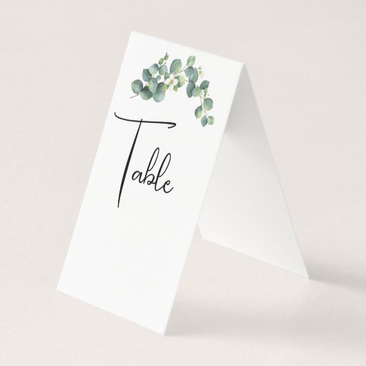 Tafelkaartjes voor de bruiloft kaart (Voorkant)