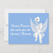 Tafelkaartjes voor de bruiloft kaart (Voorkant)