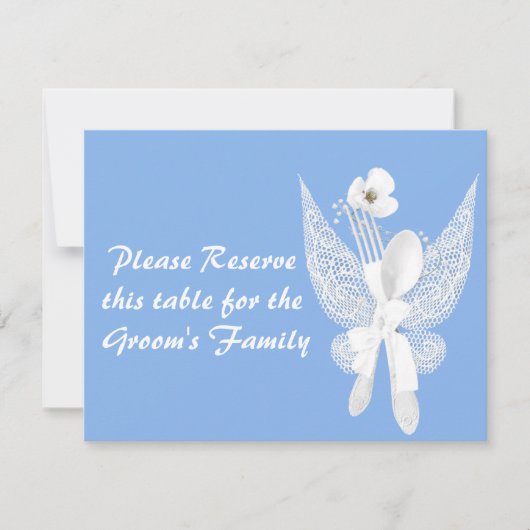 Tafelkaartjes voor de bruiloft kaart (Voorkant)