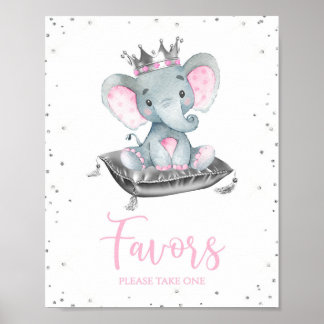 Tafelkaartjes voor feestje ter ere van olifant mei poster