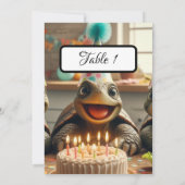 Tafelkaartjes voor schildpad thema (Achterkant)