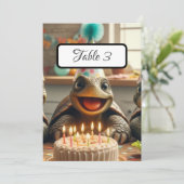 Tafelkaartjes voor schildpadden op maat, (Staand voorkant)