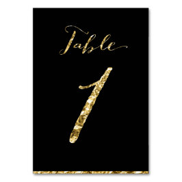 Tafelkaartjes voor trouwfeest met gouden folie Zwa Kaart
