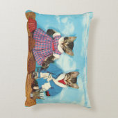 tafelkeutens op het strand accent kussen (Achterkant (Verticaal))