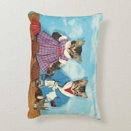 tafelkeutens op het strand accent kussen (Achterkant (Verticaal))