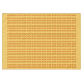 Tafelkledij - Bruin Holly bladeren op Sinaasappel Tafelkleed (Voorkant (Horizontaal))