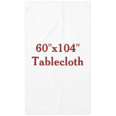 Tafelkleed 152cm x 264cm (Voorkant)