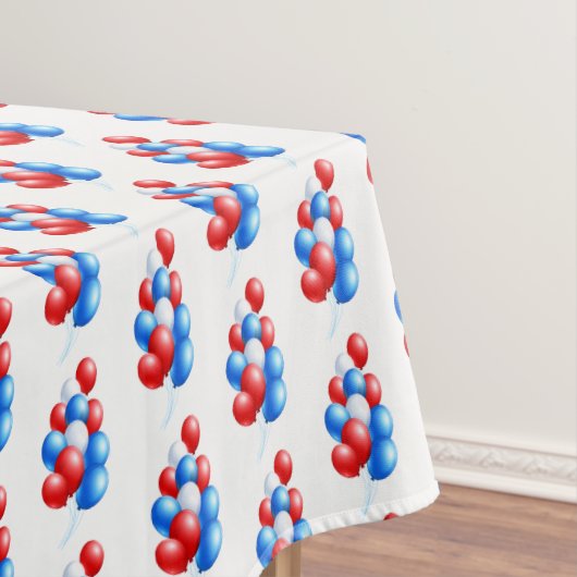Tafelkleed "60x84" 4 juli ballonnen (Voorbeeld)