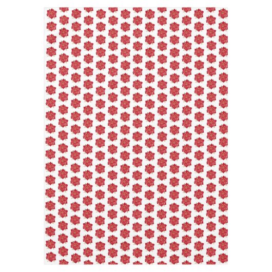 Tafelkleed "60x84" Rood Poinsettias (Voorkant)