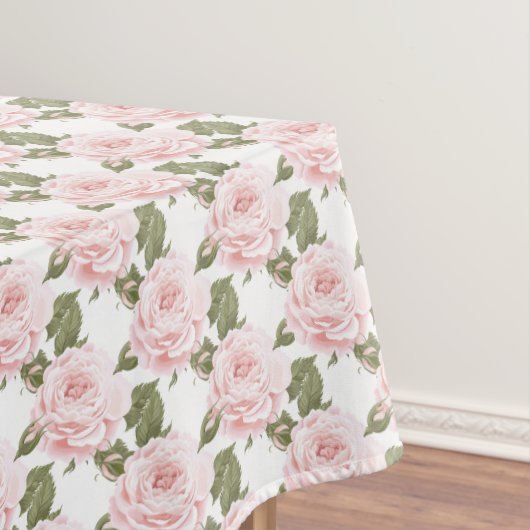 Tafelkleed "60x84"  Roze Rozen (Voorbeeld)