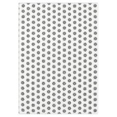 Tafelkleed "60x84" Zwart Bloemen (Voorkant)