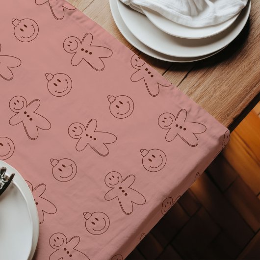 Tafelkleed 70s Vibe Pastel Kerst voor Fans