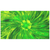 Tafelkleed Abstracte lijnen Groene bloem (Voorkant (Horizontaal))