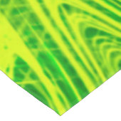 Tafelkleed Abstracte lijnen Groene bloem (Gekanteld)