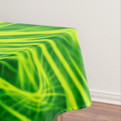 Tafelkleed Abstracte lijnen Groene bloem (Voorbeeld)