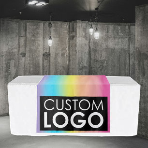 Tafelkleed banner regenboog Groot Zakelijk Logo Wandkleed