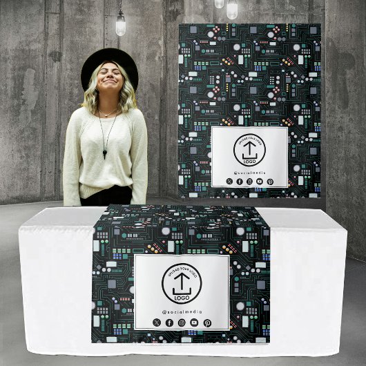 Tafelkleed Banner Zakelijk Logo Printplaat Wandkleed