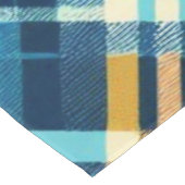 Tafelkleed Blauw Geel Plakken Ontwerp (Gekanteld)