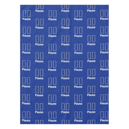 Tafelkleed Blauw Pauze (Voorkant)