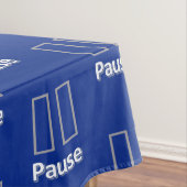 Tafelkleed Blauw Pauze (Voorbeeld)