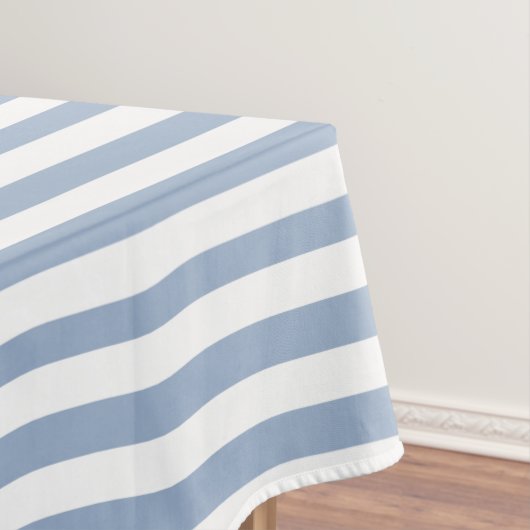 Tafelkleed Blauw & Wit Streep   (Voorbeeld)