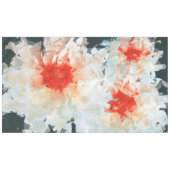 Tafelkleed Bloemen Witte Zwarte kubist (Voorkant (Horizontaal))