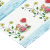 Tafelkleed Bloemenharten (Gekanteld)