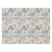 Tafelkleed Blush Tropical Toile, palmscènes (Voorkant (Horizontaal))