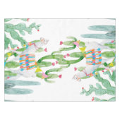 Tafelkleed Boho Llama Bohemian Cactussen woestijnb (Voorkant (Horizontaal))