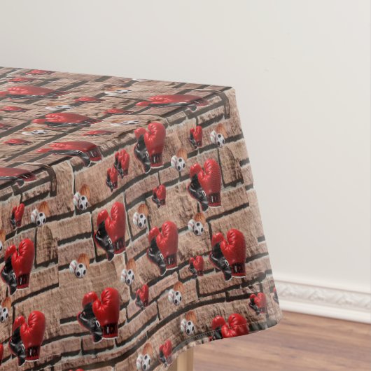 Tafelkleed bokshandschoenen (Voorbeeld)