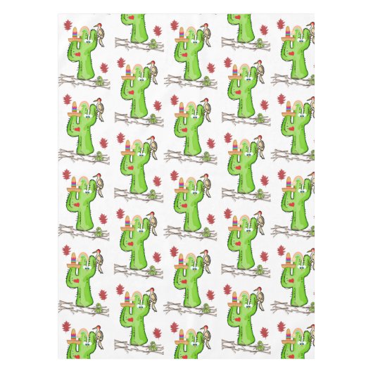 Tafelkleed Cactus Bird (Voorkant)